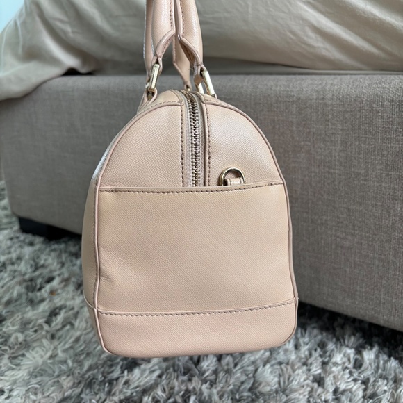 Tory Burch Robinson Middy Satchel – Dark Sahara Saffiano Leather Bag - Picture 6 of 14